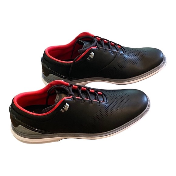 NIKE JORDAN ADG 4 "GOLF CLEATS" BLACK-WHITE-CEMENT GREY SZ 10 [DM0103-015] - Picture 2 of 5